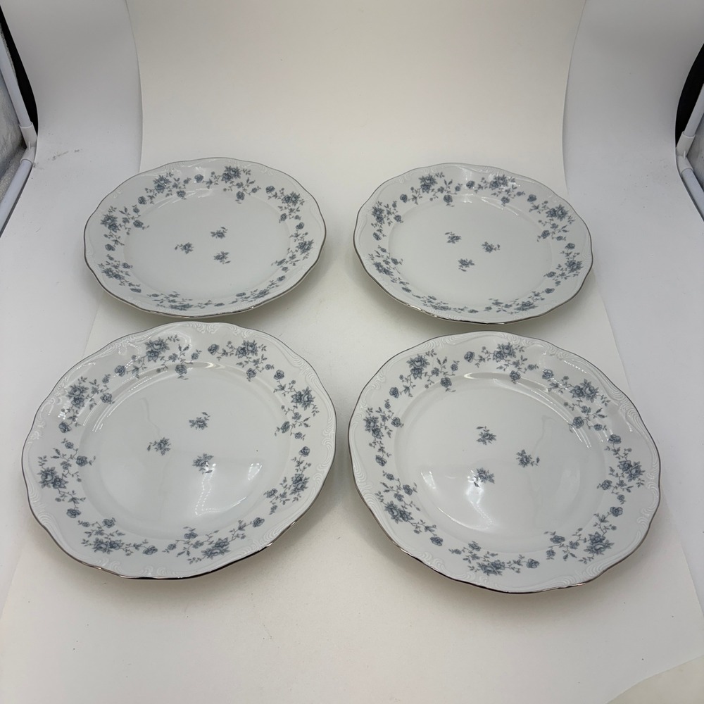 Johann Haviland Blue Garland Dinner Plates Set of 4 Bavaria Germany 10 inch